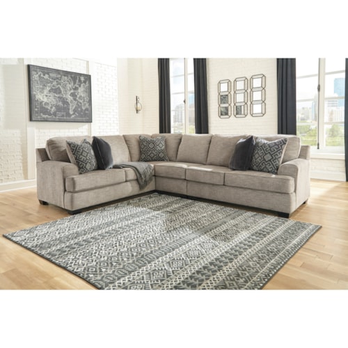 3-Piece Sectional with Track Arms
