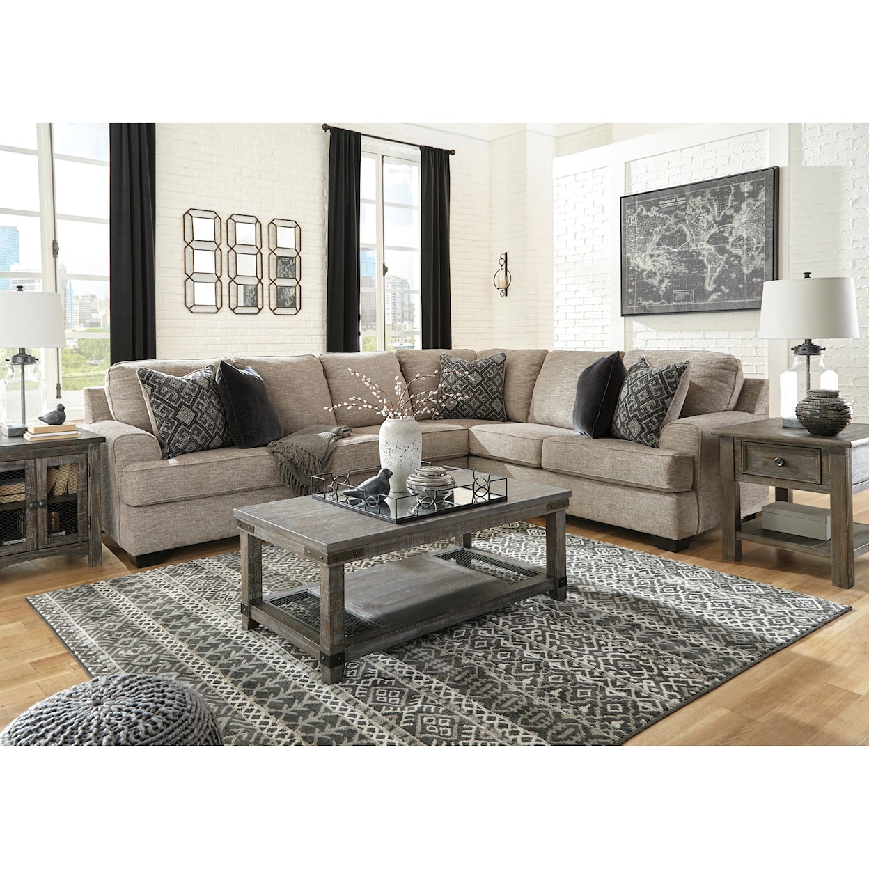 Benchcraft Bovarian 3-Piece Sectional