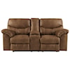 Ashley Signature Design Boxberg Double Reclining Loveseat with Console