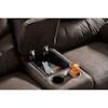 Signature Baxter Double Reclining Loveseat with Console