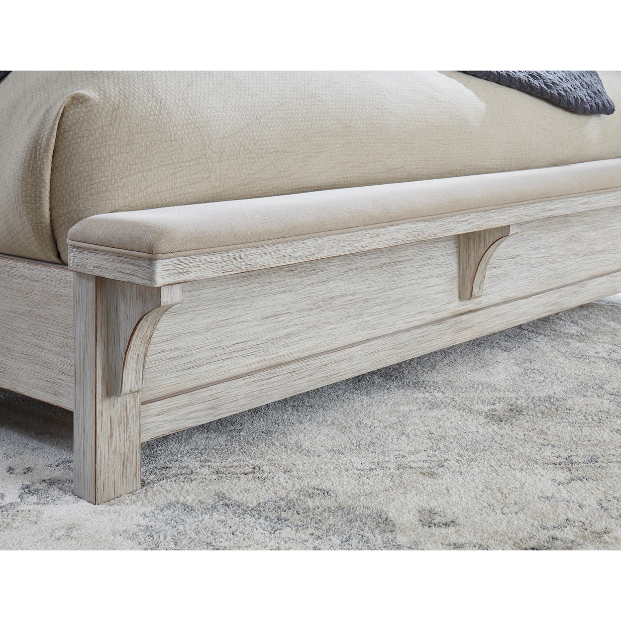 Ashley Signature Design Brashland King Bed with Footboard Bench
