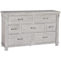 Relaxed Vintage 7-Drawer Dresser