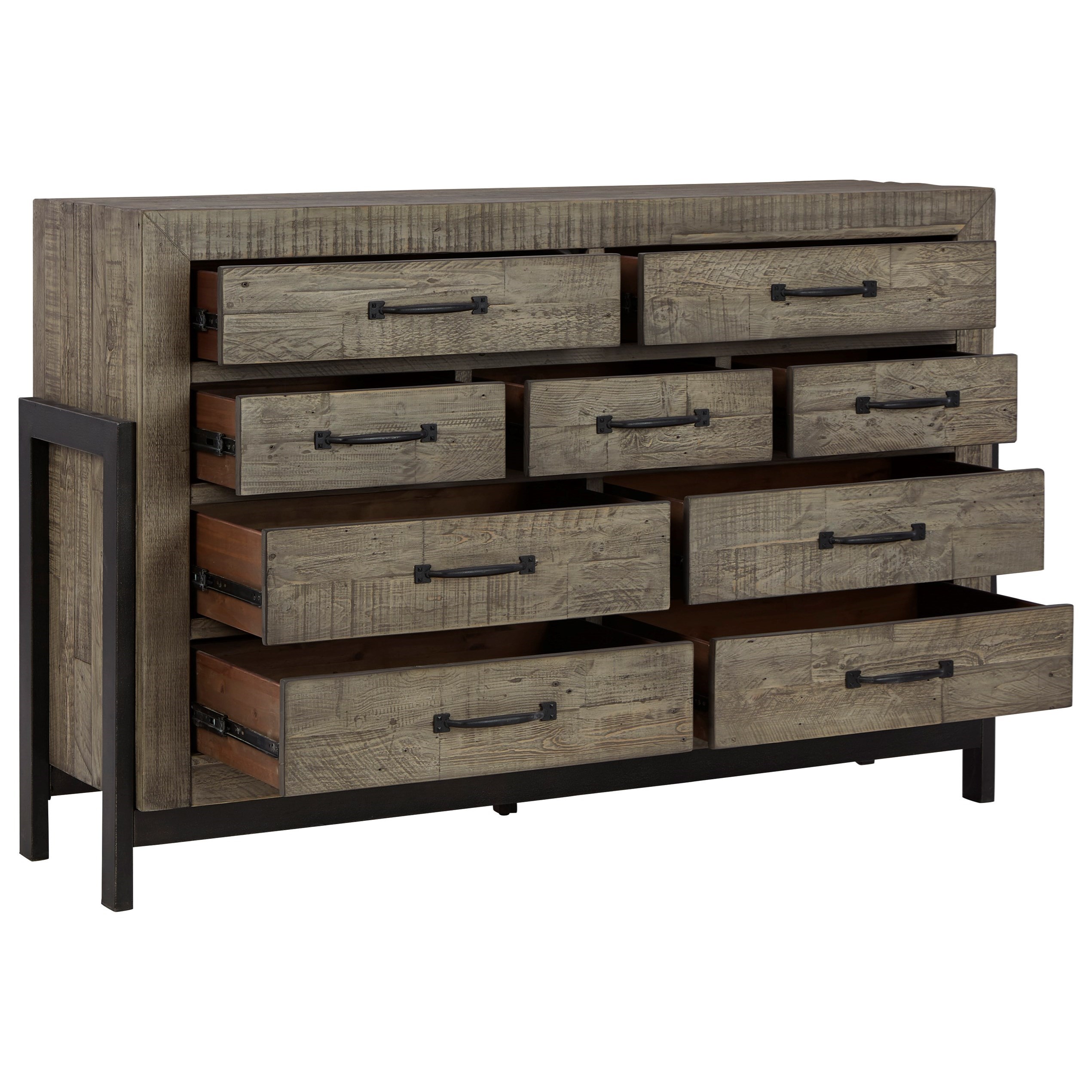 StyleLine Brennagan B77431 Rustic Reclaimed Pine Dresser with Smooth