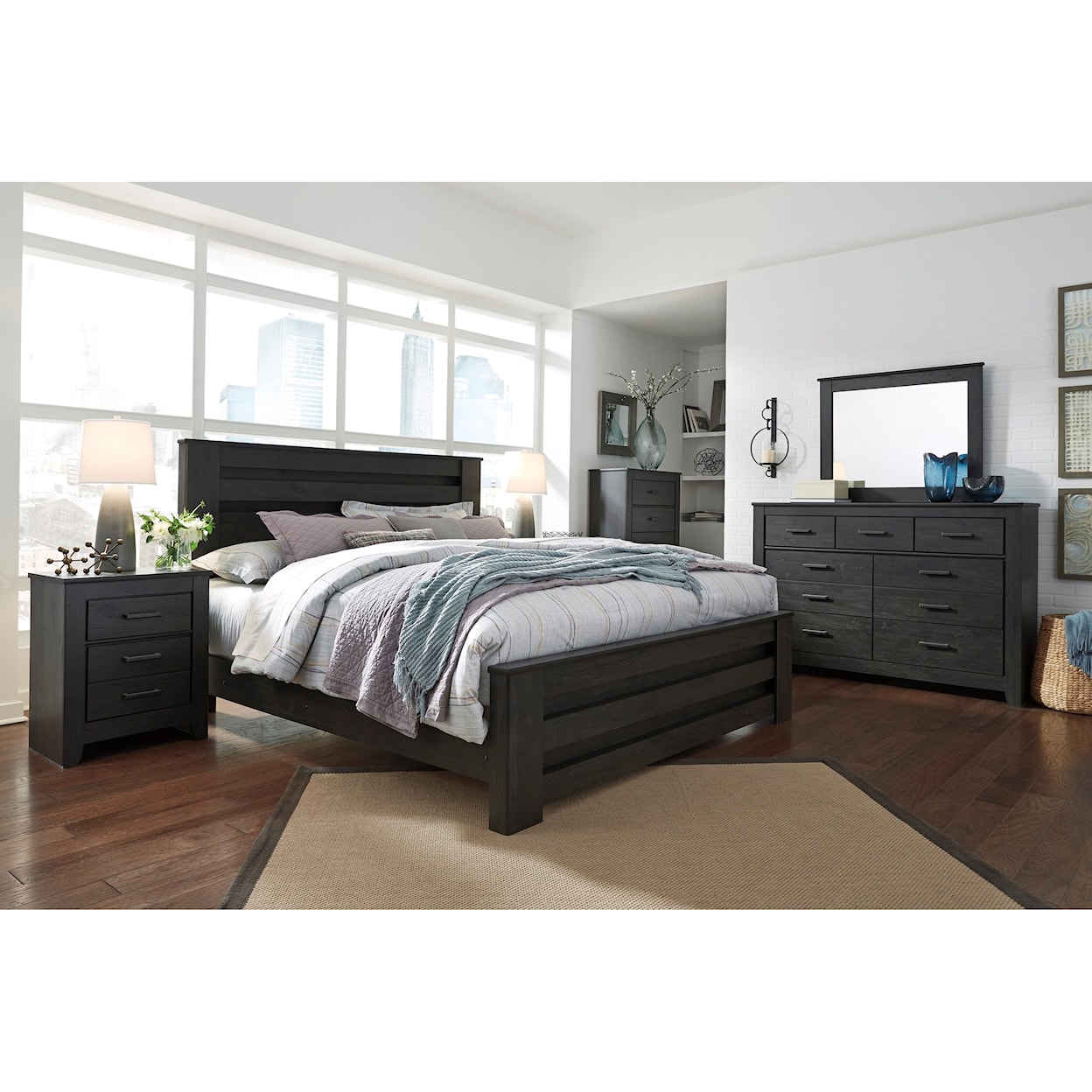 Ashley Furniture Signature Design Brinxton King Panel Bed