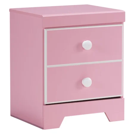 One Drawer Night Stand with USB Charger