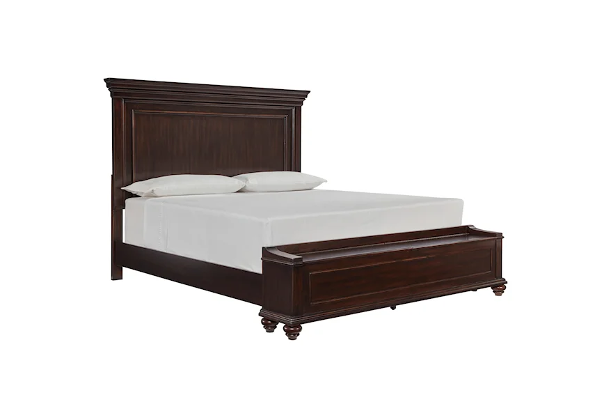 Brynhurst Queen Panel Bed with Storage Bench by Signature Design by Ashley at Royal Furniture