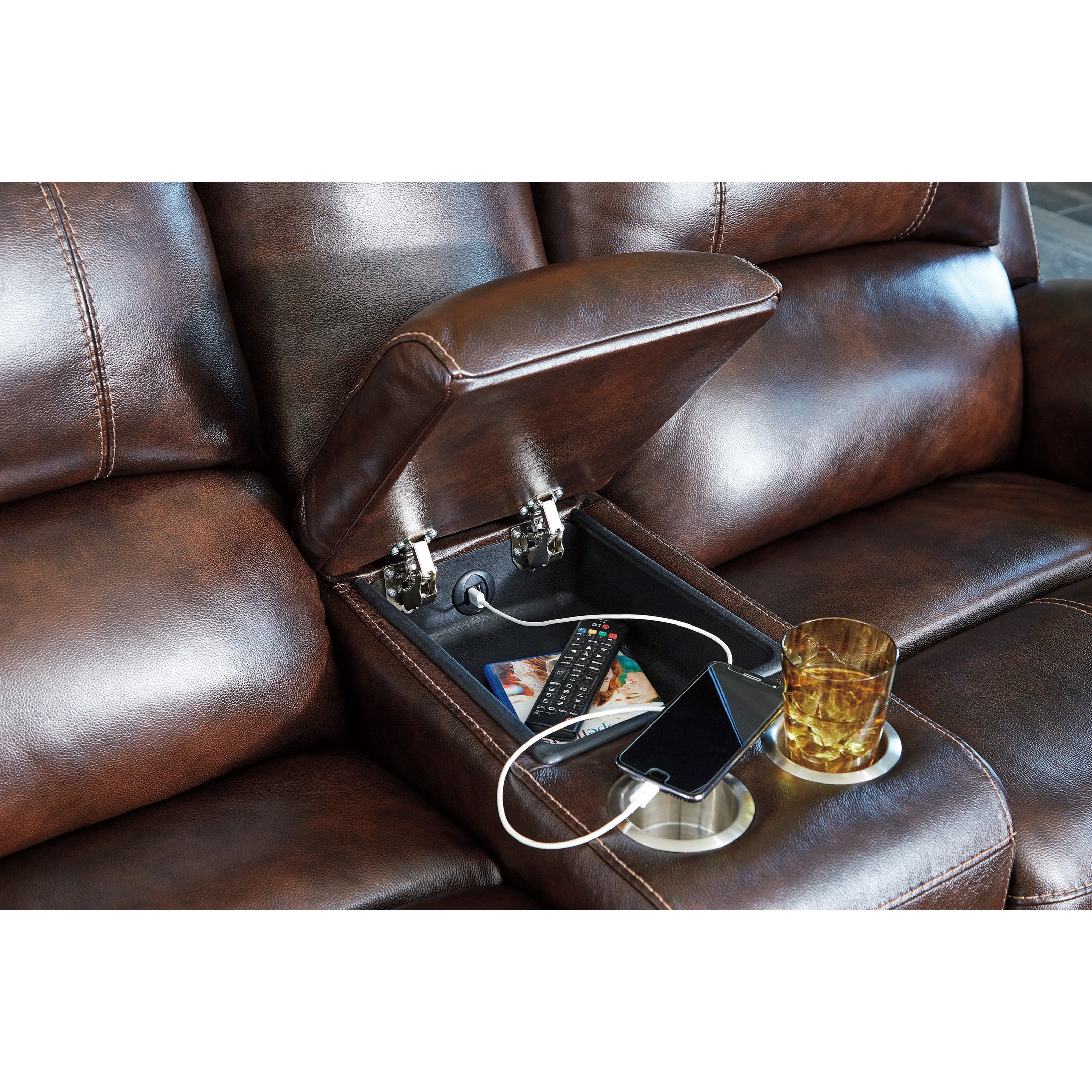 Broyhill wellsley best sale leather power recliner