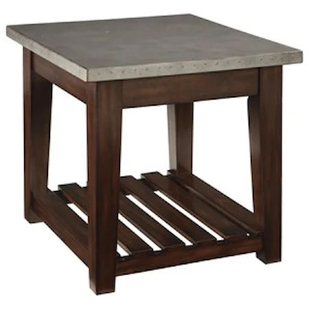 Casual Rectangular End Table