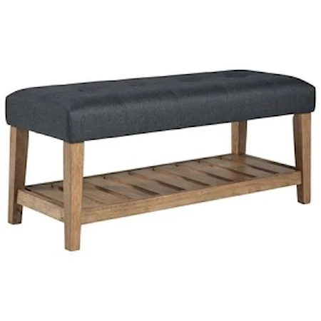 Fabric Upholstered Accent Bench