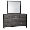 Signature Caitlyn Dresser and Mirror Set