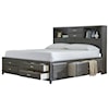 Ashley Signature Design Caitbrook California King Storage Bed with 8 Drawers