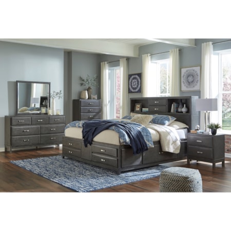 Queen Storage Bed with 8 Drawers