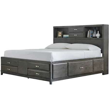 Queen Storage Bed with 8 Drawers