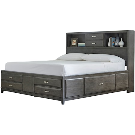 King Storage Bed with 8 Drawers