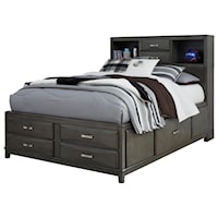 Full Storage Bed with 7 Drawers