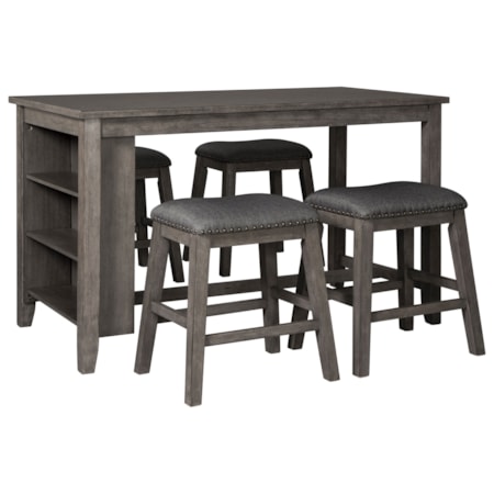 Five Piece Kitchen Island & Chair Set