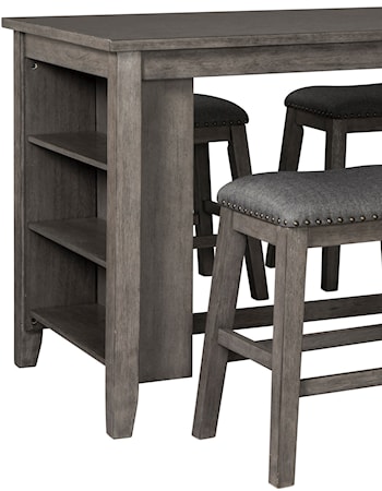 Five Piece Kitchen Island & Chair Set