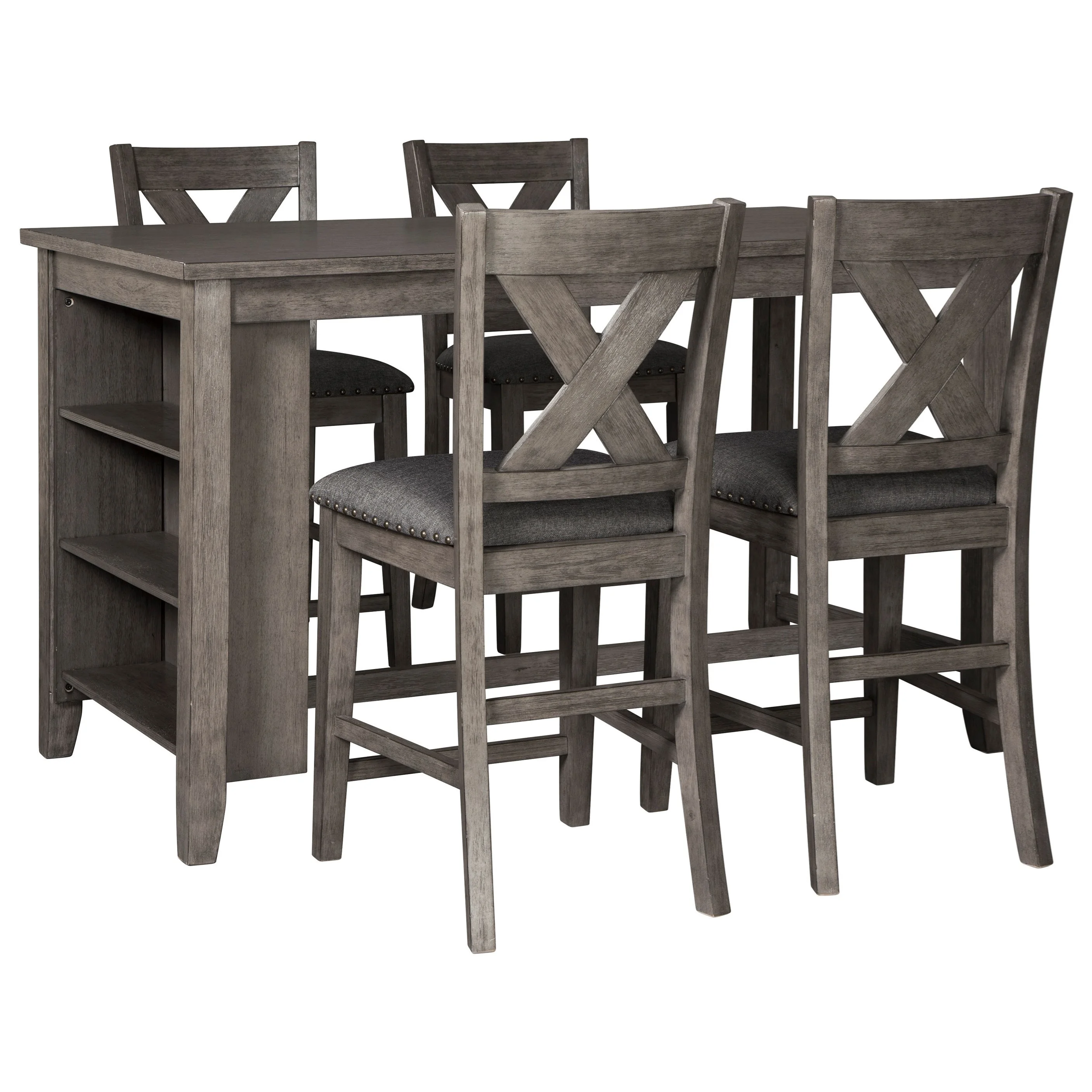 Signature Caitlyn D388D2 Relaxed Vintage Five Piece Kitchen Island ...