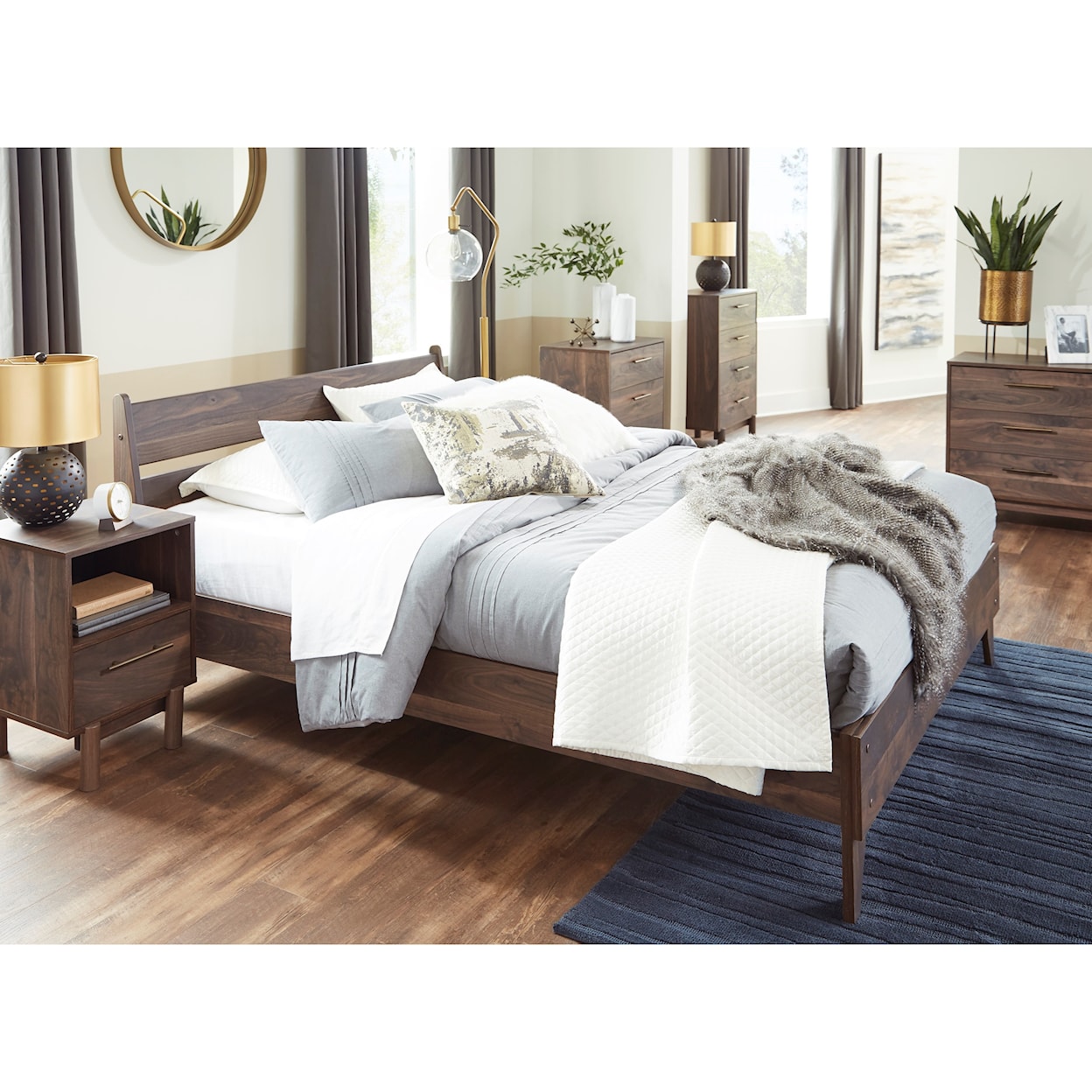 Ashley Furniture Signature Design Calverson Queen Low Profile Bed