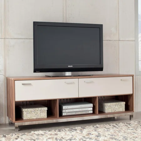 Modern Extra Large TV Stand with Metal Base