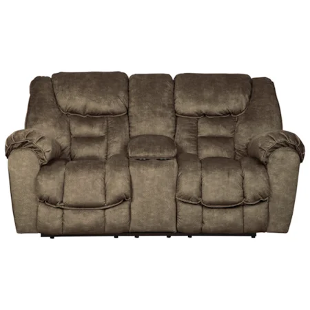 Double Reclining Loveseat w/ Console w/ USB Charging & Power Outlets