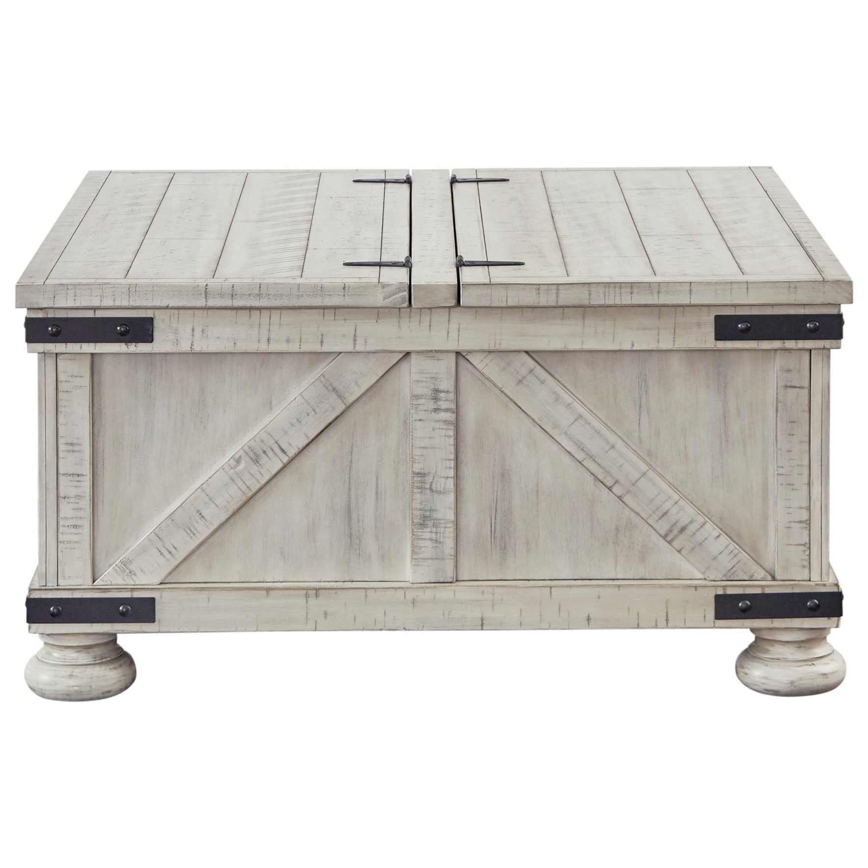Signature Design by Ashley Carynhurst Rustic Farmhouse Square Storage