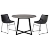Signature Design by Ashley Centiar 3-Piece Round Dining Table Set