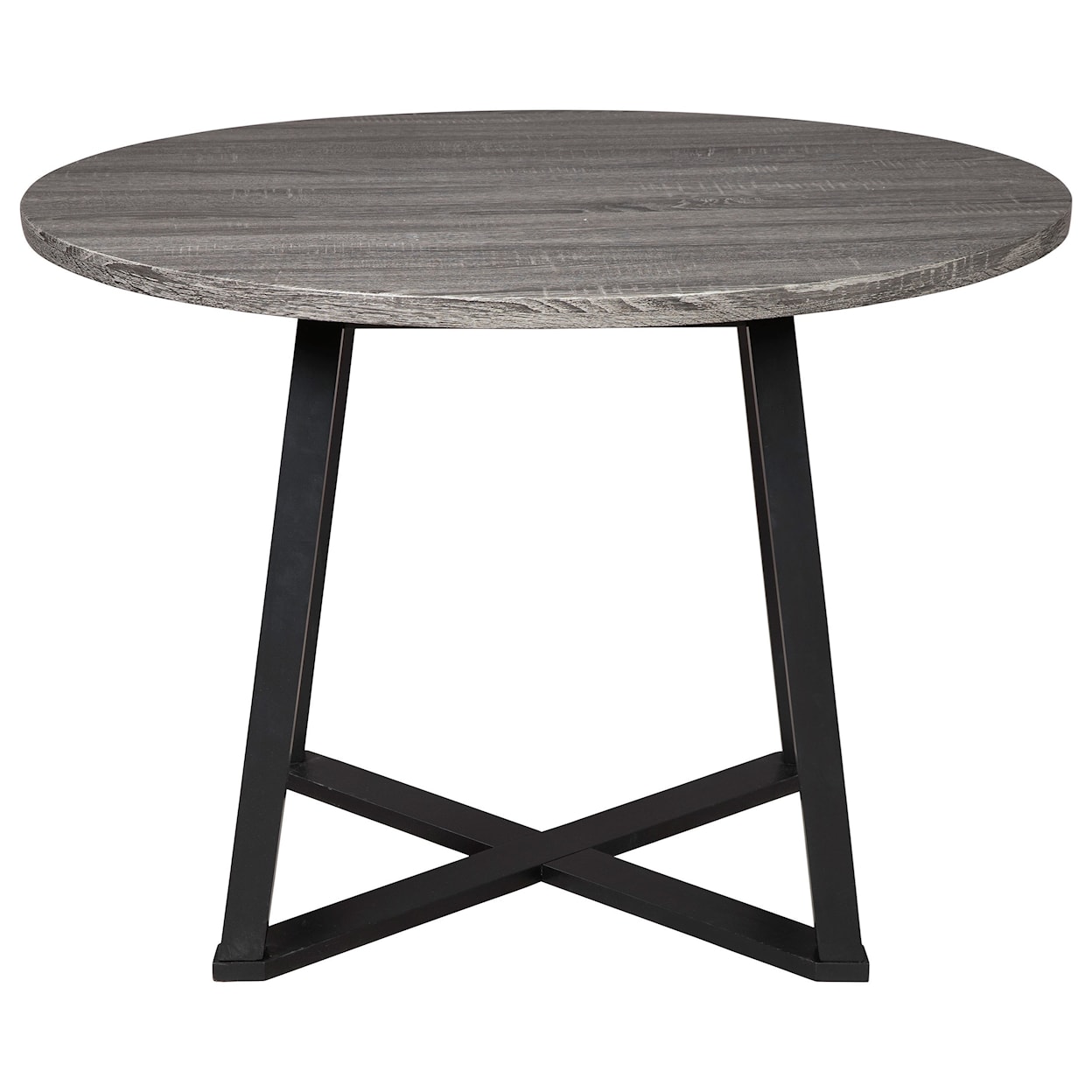 Ashley Signature Design Centiar 3-Piece Round Dining Table Set