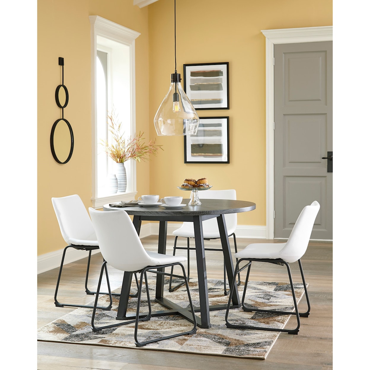 Signature Design by Ashley Furniture Centiar Round Dining Room Table