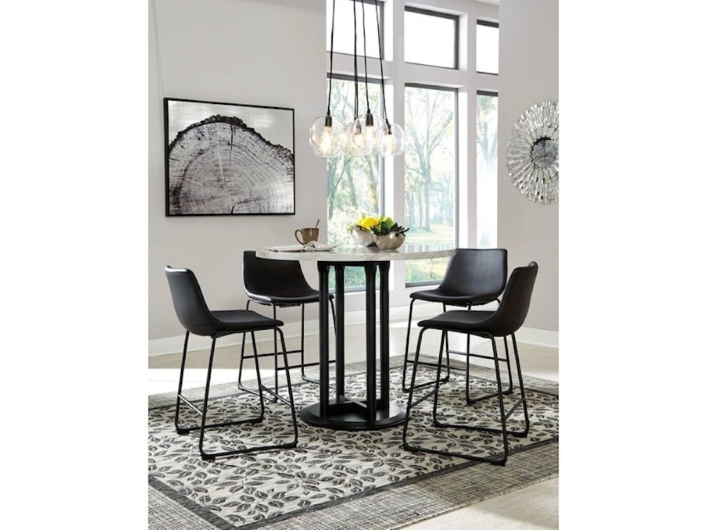 Signature Design Centiar Round Dining Room Table Wayfair