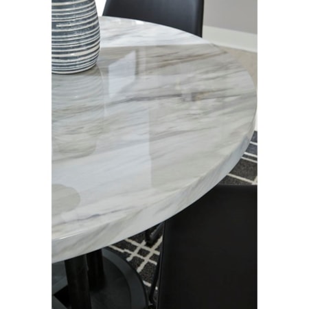 Round Dining Room Counter Table