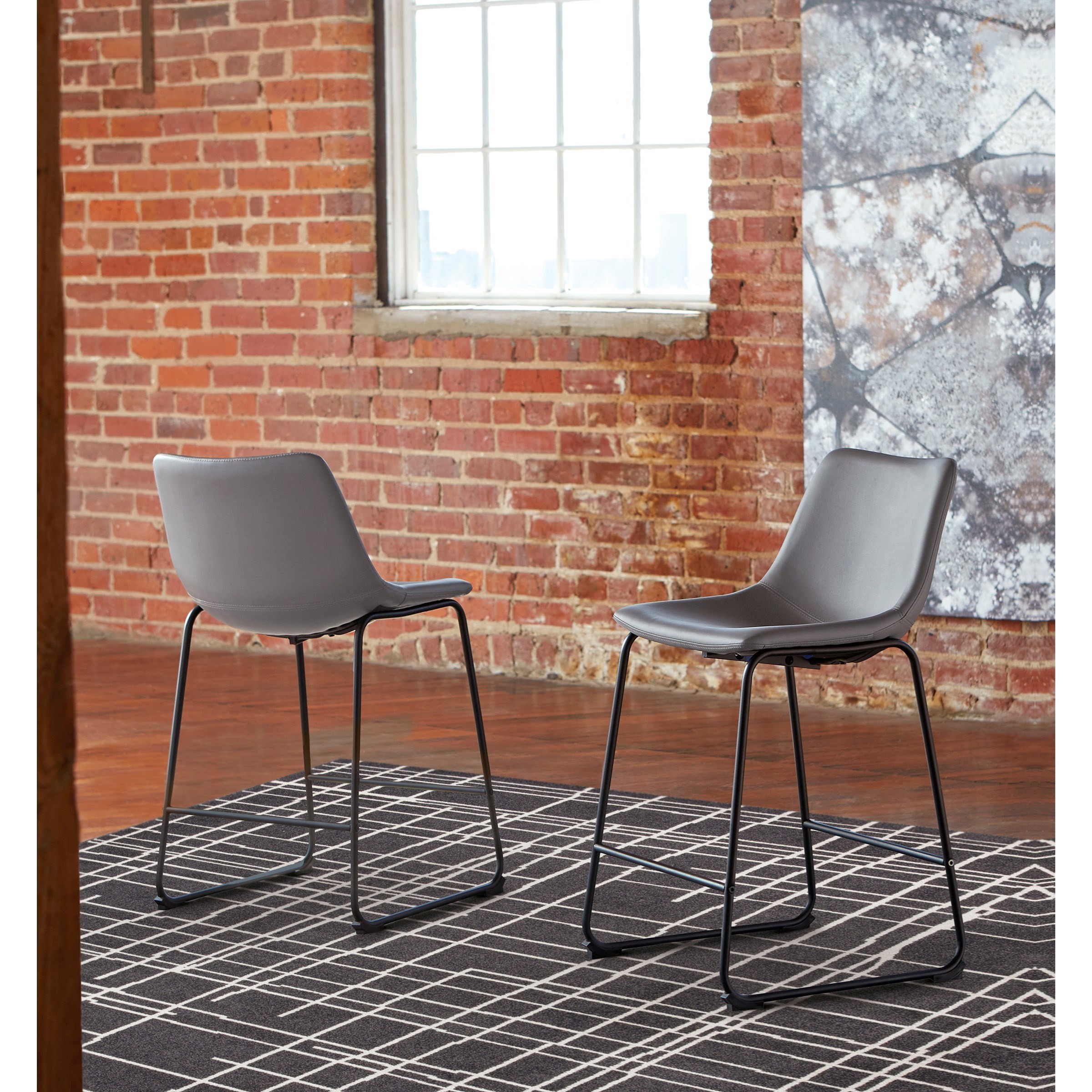 Signature Design by Ashley Pulman D372824 Contemporary Gray Faux