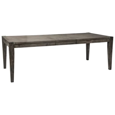 Contemporary Rectangular Dining Table with Removable Leaf