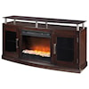 Signature Design by Ashley Chanceen Medium TV Stand with Fireplace Insert