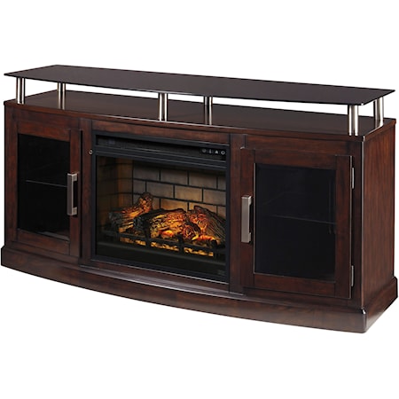 Medium TV Stand with Fireplace Insert