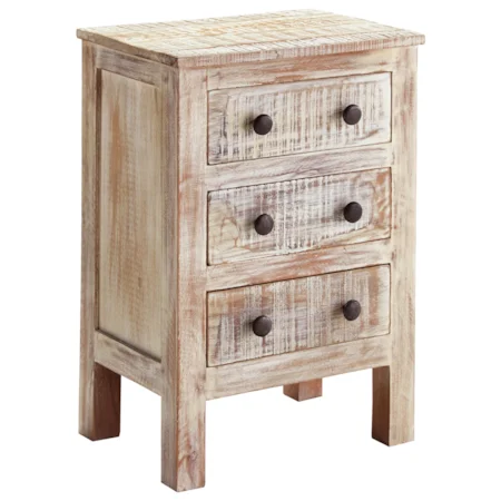 Modern Rustic Three Drawer Night Stand