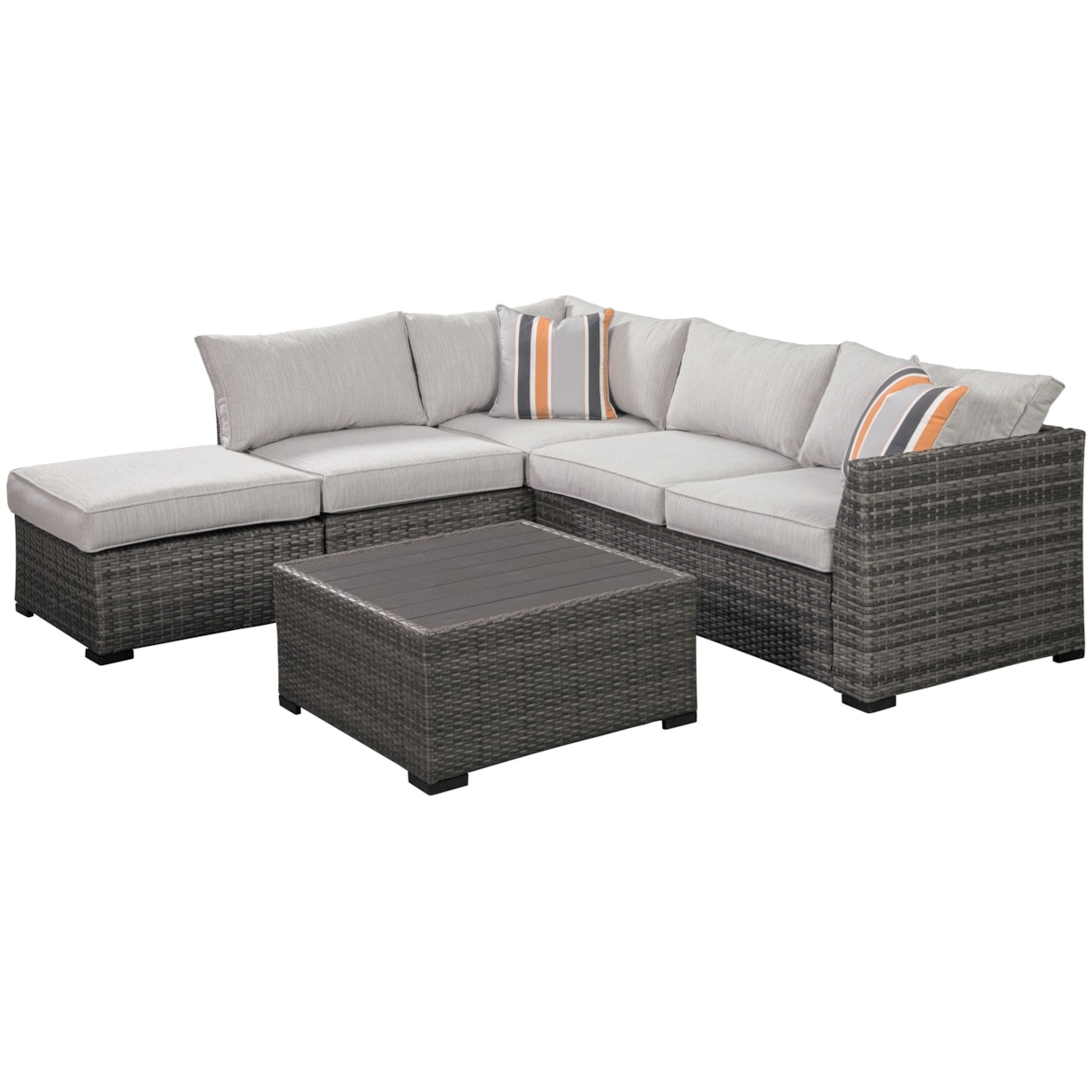 Ashley Furniture Signature Design Cherry Point Outdoor Sectional Set