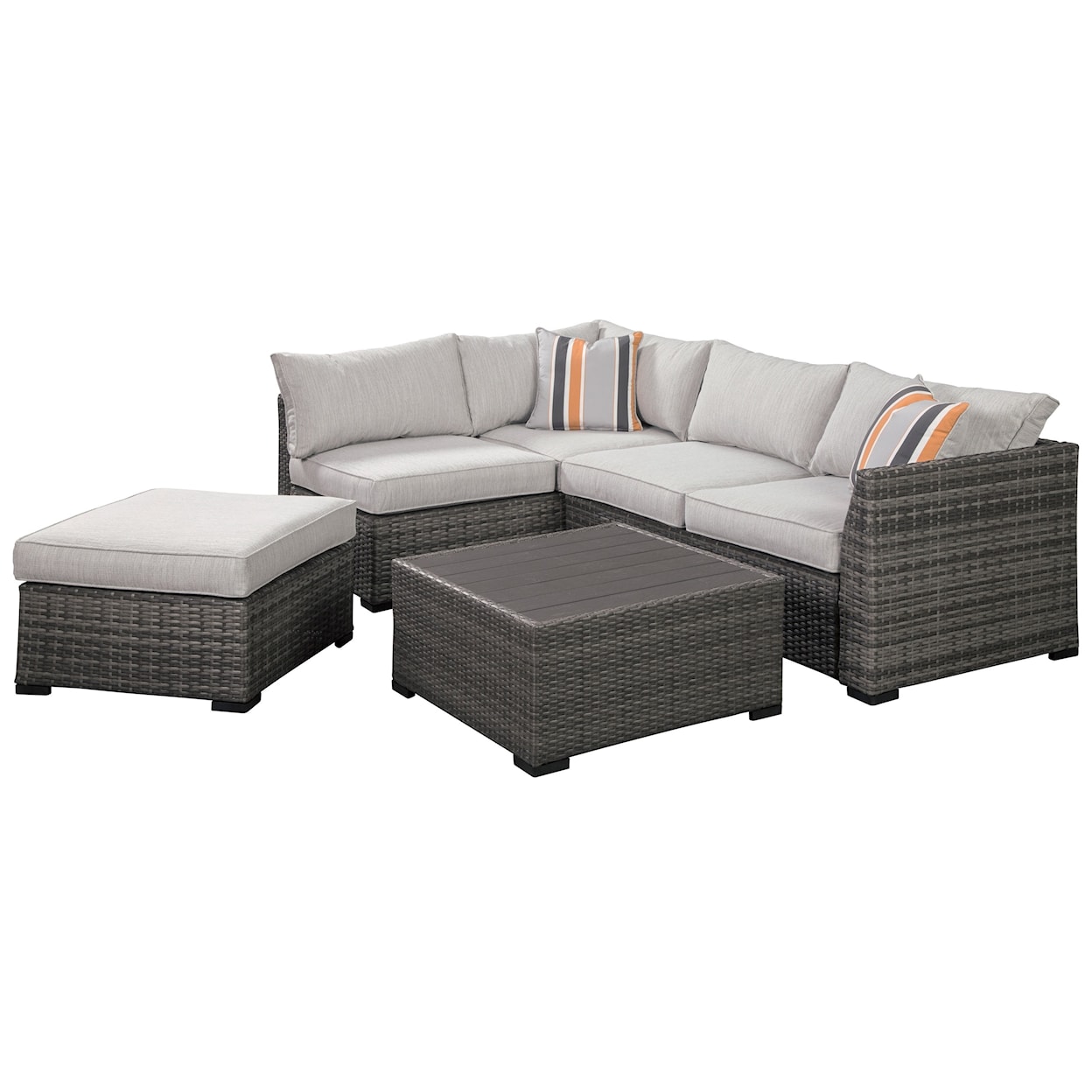 Ashley Furniture Signature Design Cherry Point Outdoor Sectional Set