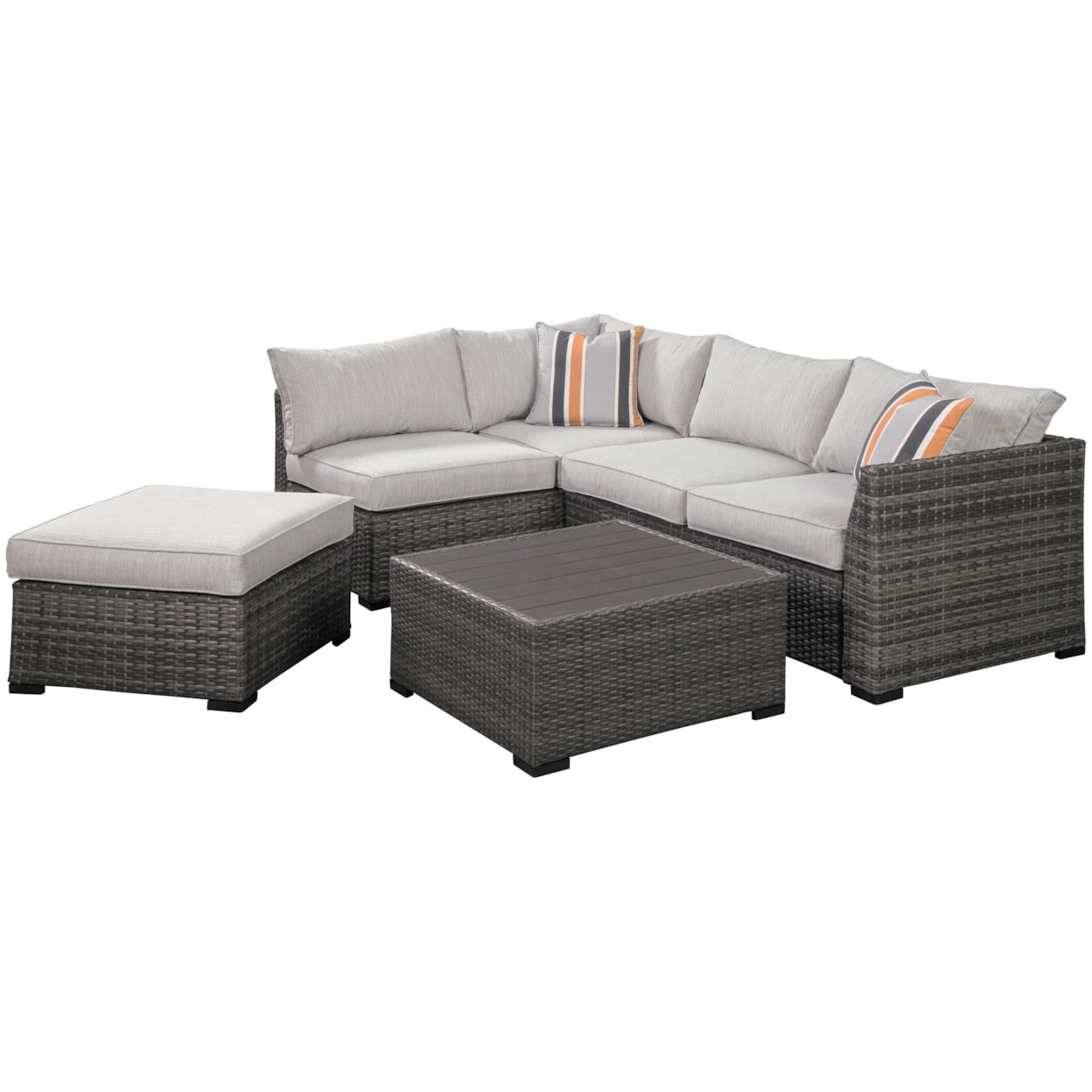 Ashley Furniture Signature Design Cherry Point Outdoor Sectional Set