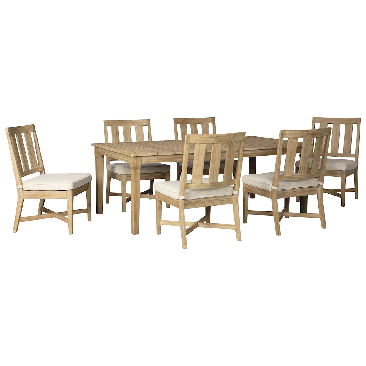 Signature Design by Ashley Clare View 7 Piece Outdoor Dining Set