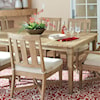 Signature Design by Ashley Clare View Rectangular Dining Table w/ Umbrella Option