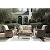 Michael Alan Select Clear Ridge Loveseat Glider w/ Cushion