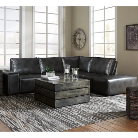 6 Piece Sectional with Adjustable Backs