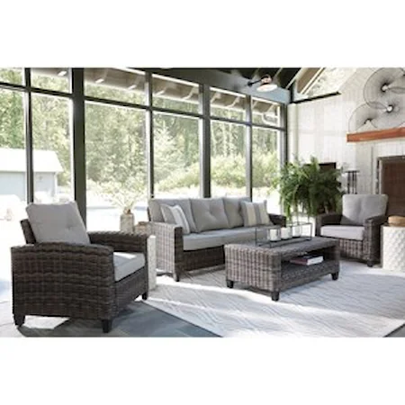 Contemporary Outdoor Conversation Set