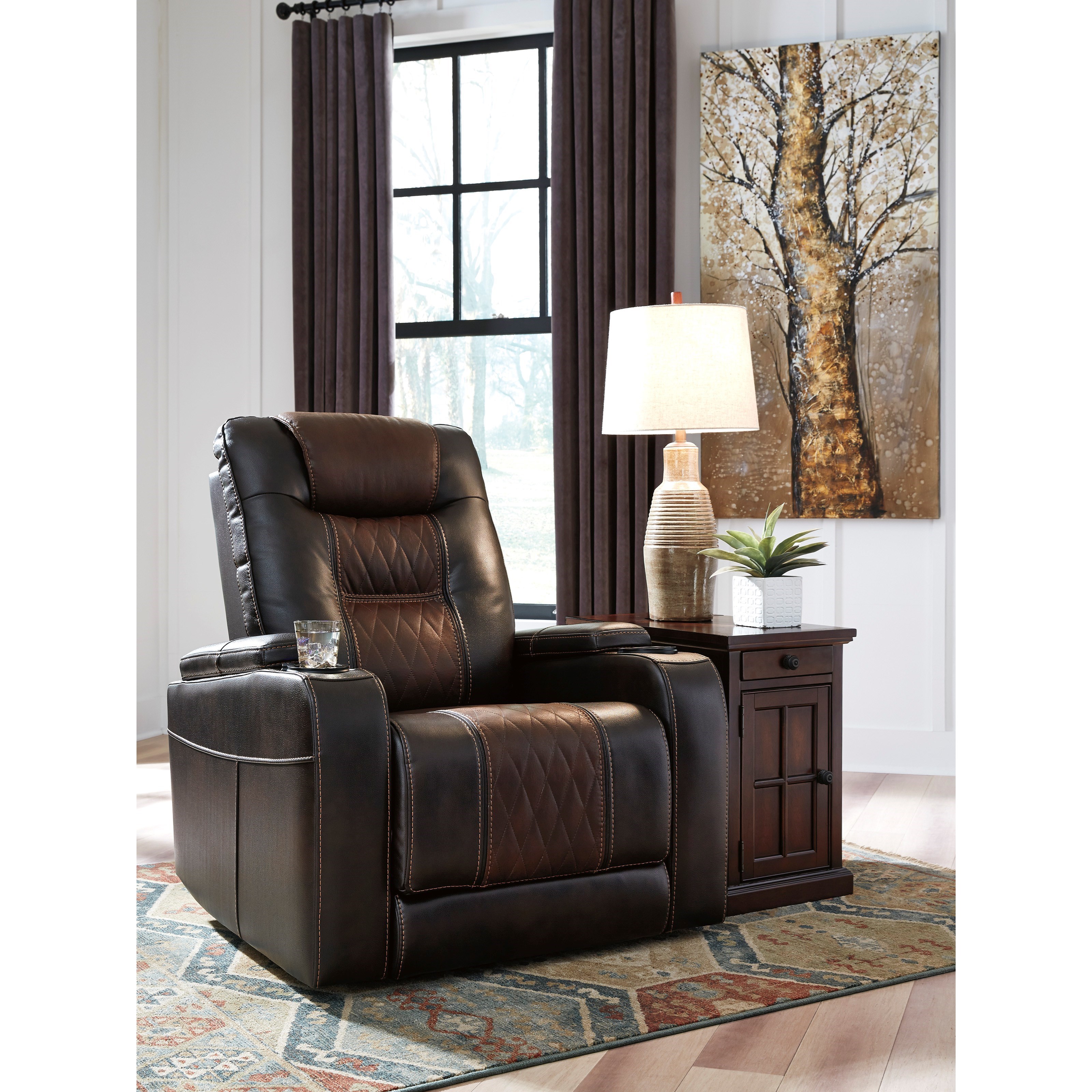 Ashley composer power recliner top with power headrest
