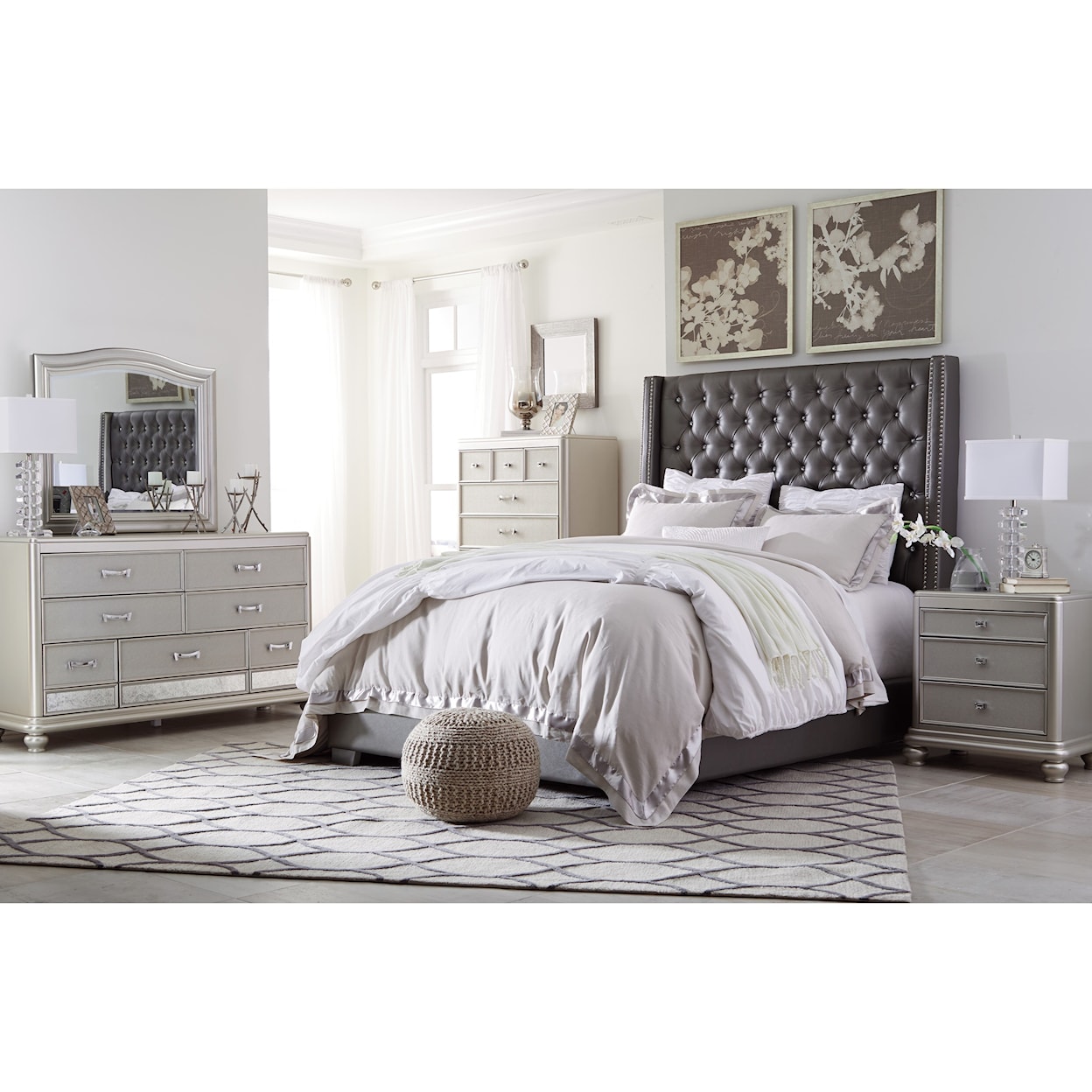 Ashley Furniture Signature Design Coralayne King Bedroom Group