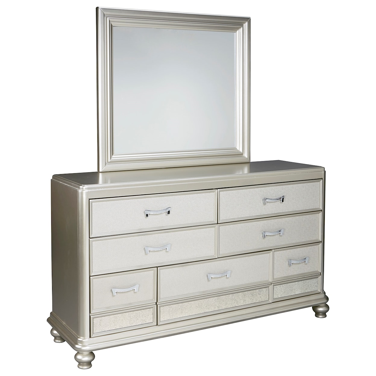 Ashley Furniture Signature Design Coralayne Dresser & Bedroom Mirror