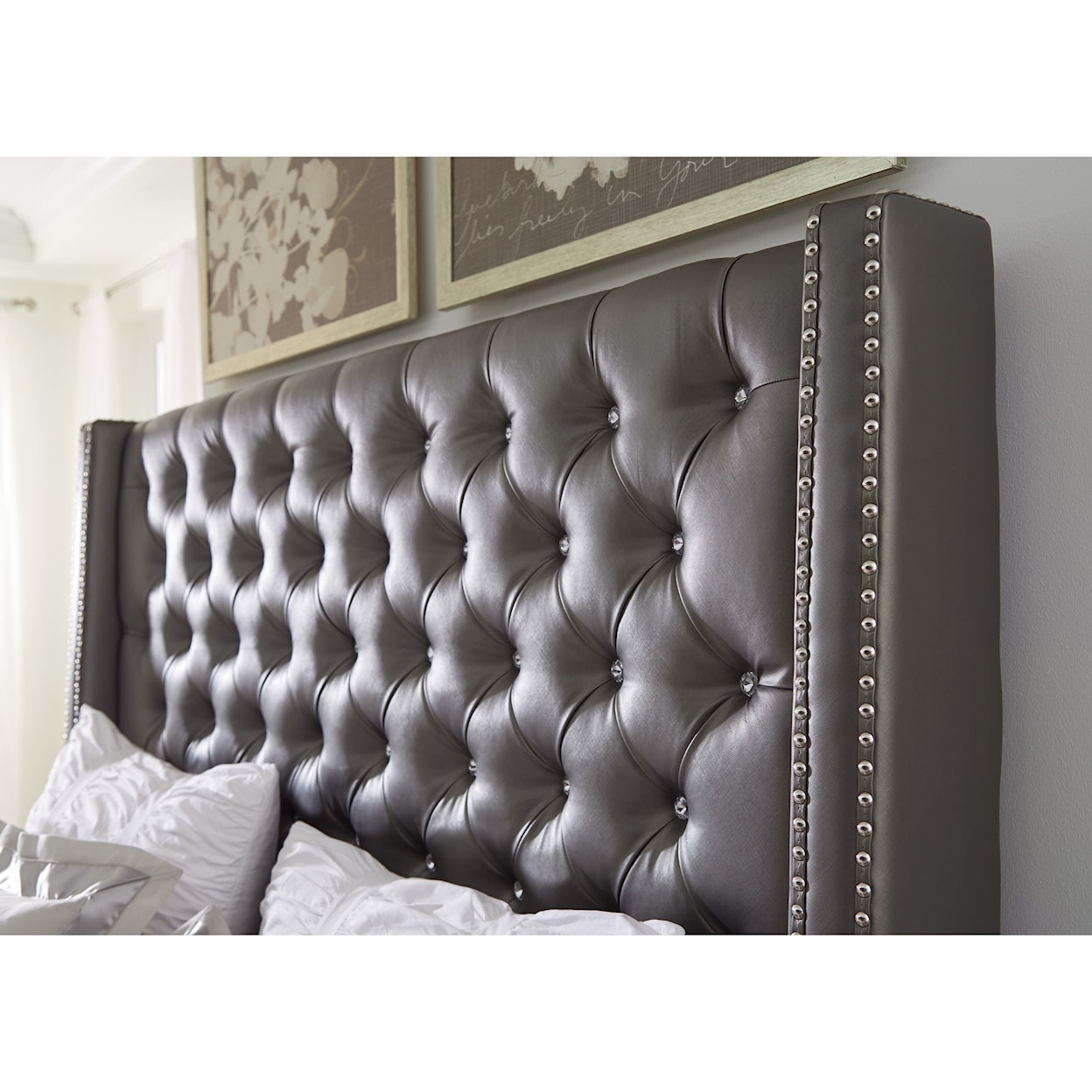Ashley Signature Design Coralayne California King Upholstered Bed