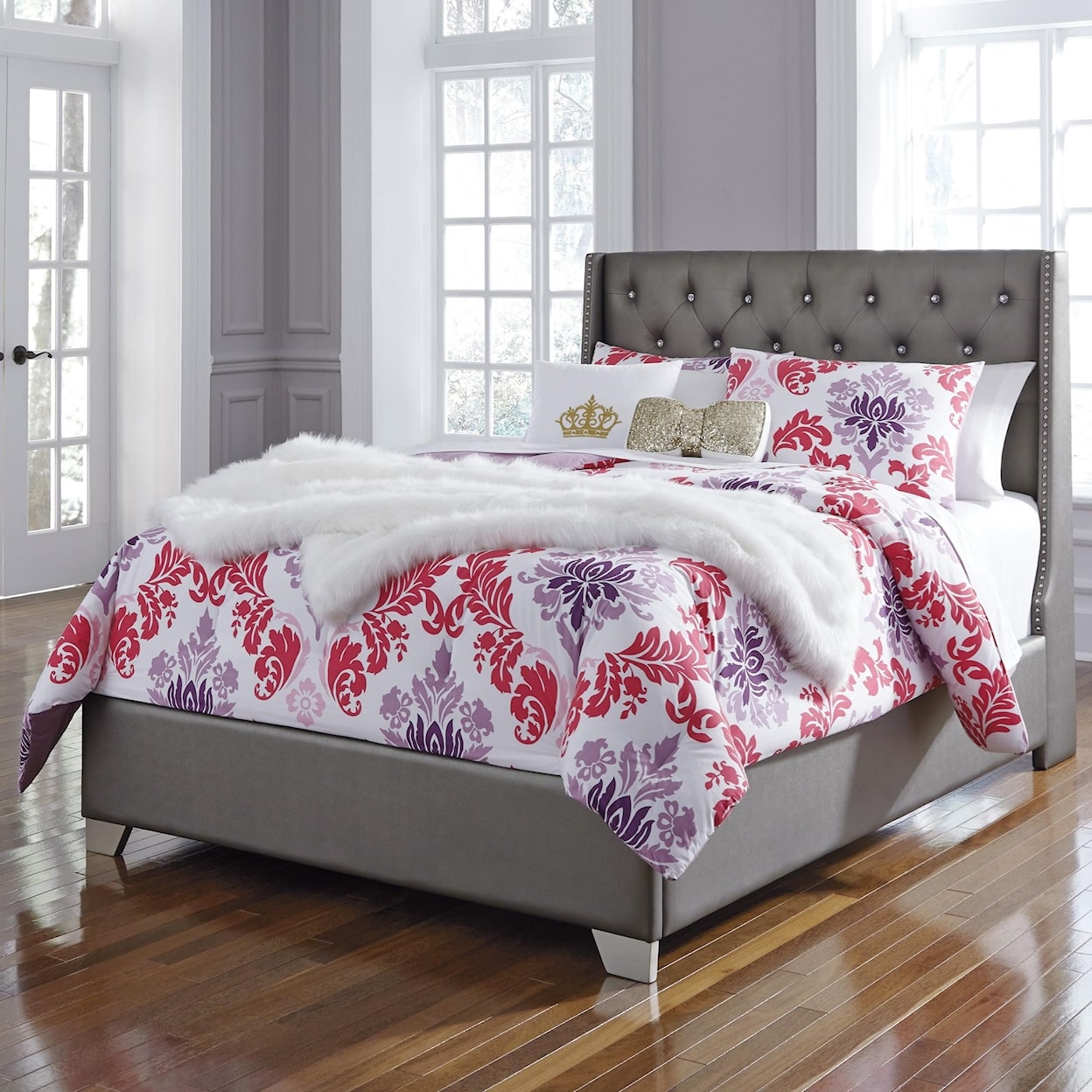 Ashley Furniture Signature Design Coralayne Full Upholstered Bed