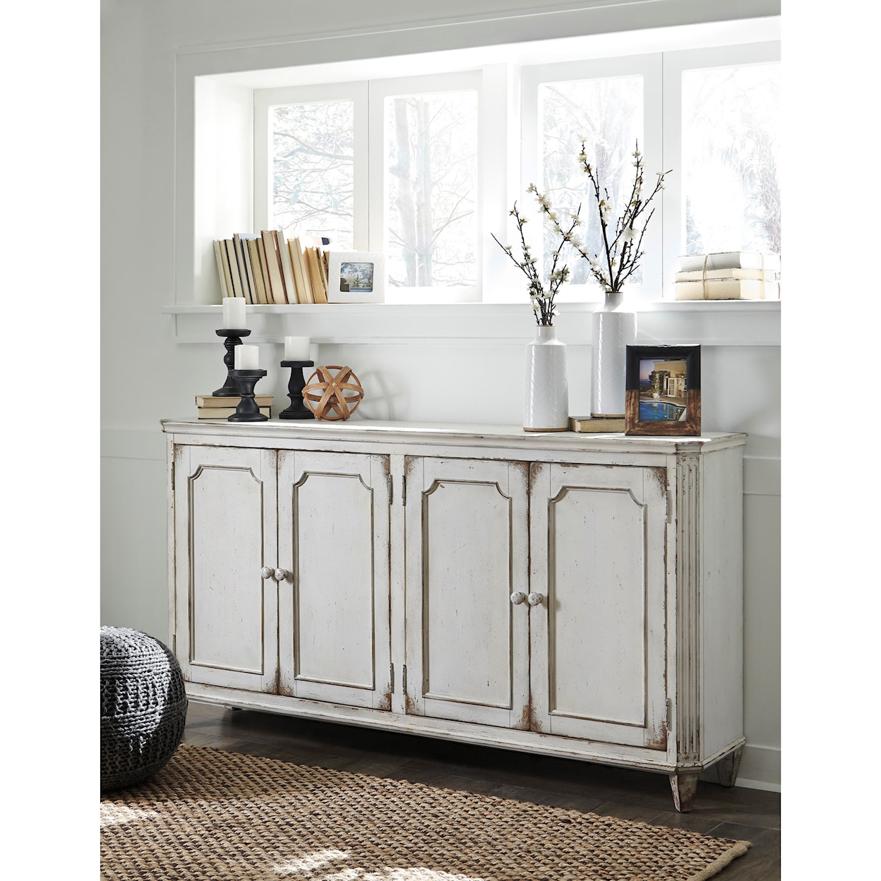 Signature Design by Ashley Furniture Cottage Accents Door Accent Cabinet